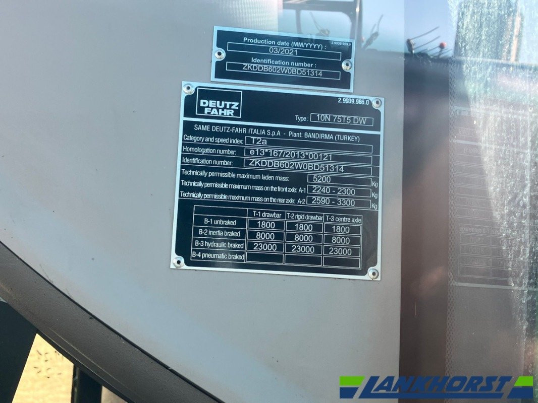 Traktor typu Deutz-Fahr 5080 D KEYLINE (B), Gebrauchtmaschine v Friesoythe-Thüle (Obrázek 20)
