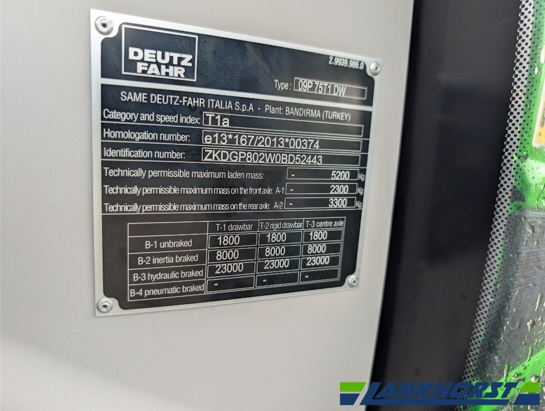 Traktor typu Deutz-Fahr 5080 D KEYLINE (B), Neumaschine v Neuenhaus (Obrázek 19)