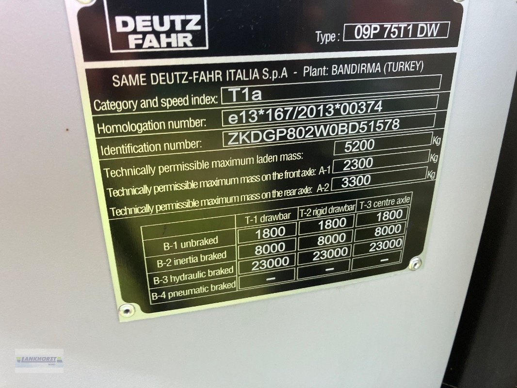 Traktor типа Deutz-Fahr 5080 D KEYLINE, Gebrauchtmaschine в Jever (Фотография 22)