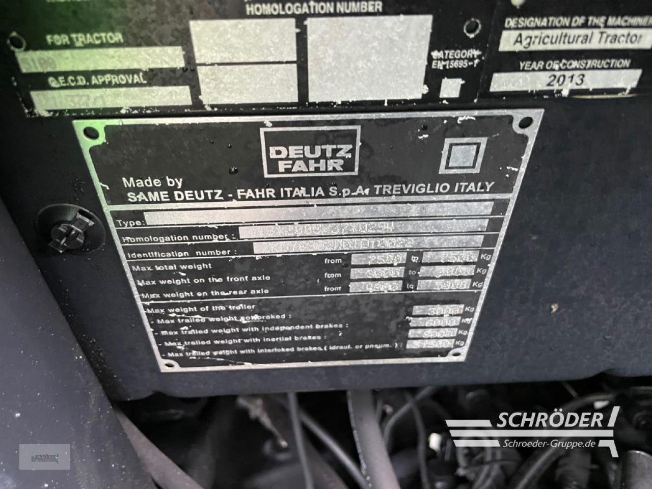 Traktor типа Deutz-Fahr 5100, Gebrauchtmaschine в Wildeshausen (Фотография 7)