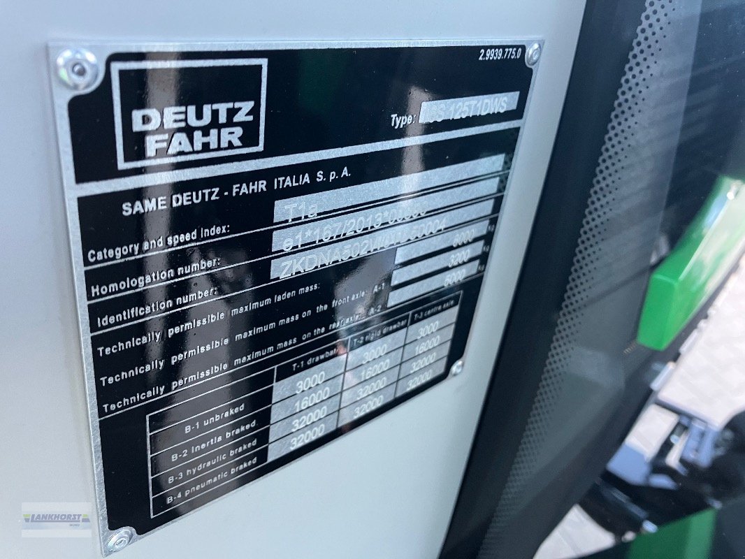 Traktor Türe ait Deutz-Fahr 6125 C MY 2025, Neumaschine içinde Aurich (resim 21)