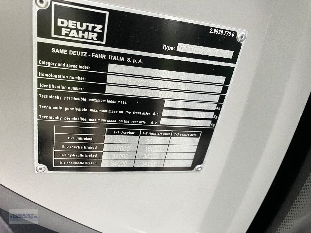 Traktor типа Deutz-Fahr 6125 C RV-SHIFT, Neumaschine в Aurich (Фотография 22)