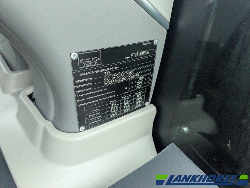 Traktor tip Deutz-Fahr 6160 TTV GREEN-WARRIOR, Neumaschine in Friesoythe-Thüle (Poză 25)