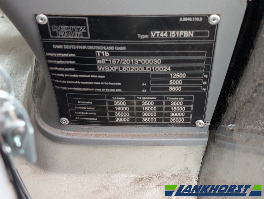 Traktor des Typs Deutz-Fahr 6170.4 TTV, Gebrauchtmaschine in Friesoythe-Thüle (Bild 24)