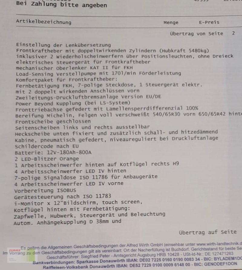 Traktor typu Deutz-Fahr 6185 TTV, Gebrauchtmaschine v Bordesholm (Obrázek 3)