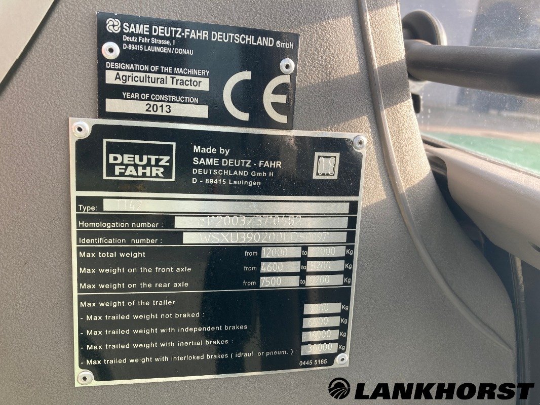 Traktor of the type Deutz-Fahr 6190 P, Gebrauchtmaschine in Emsbüren (Picture 22)