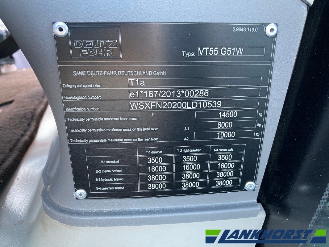 Traktor del tipo Deutz-Fahr 6230 TTV BLACK-WARRIOR, Neumaschine en Emsbüren (Imagen 23)