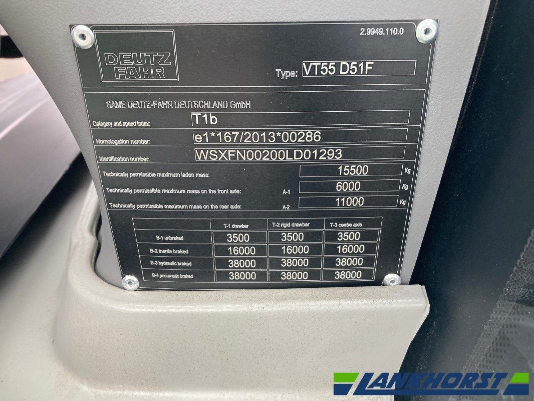 Traktor typu Deutz-Fahr 7250 TTV, Neumaschine v Emsbüren (Obrázek 20)