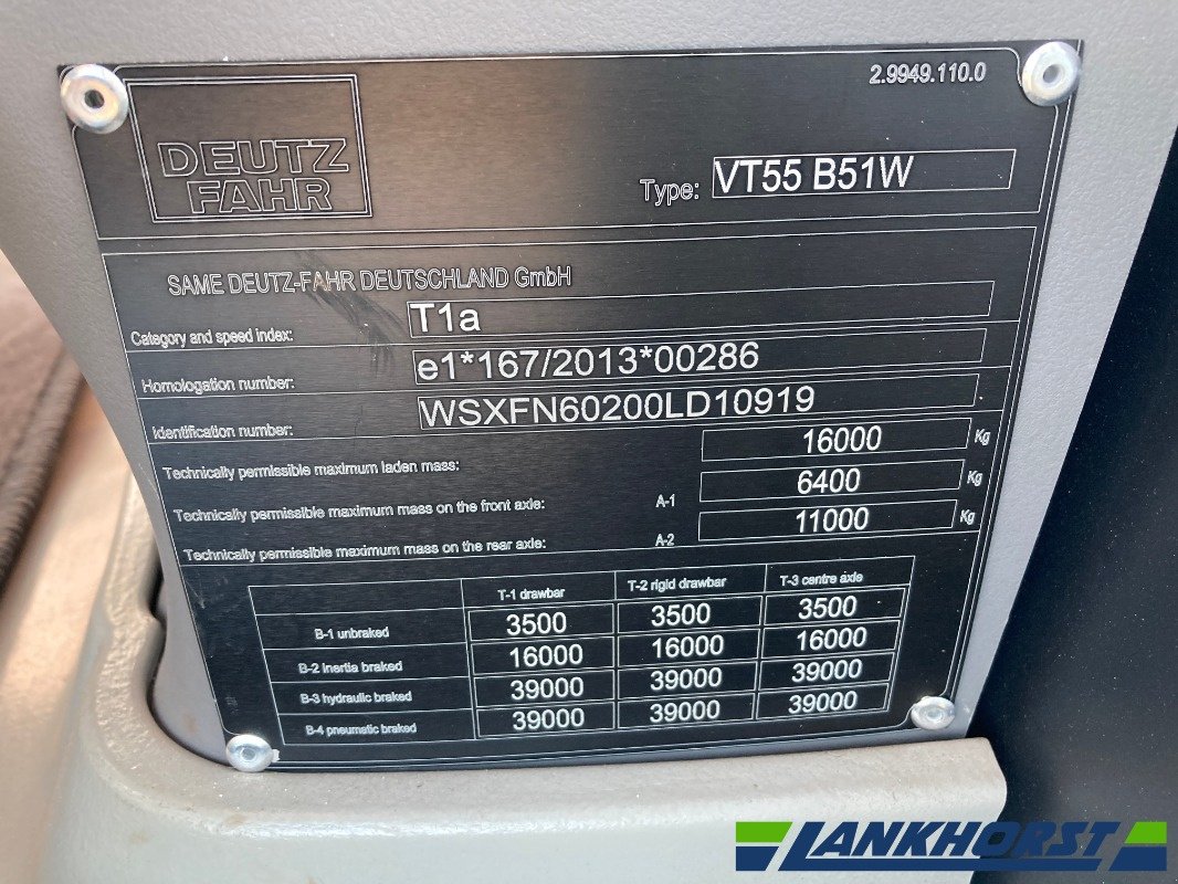 Traktor typu Deutz-Fahr 8280 TTV M-BLACK-WARRIOR, Neumaschine v Emsbüren (Obrázok 25)