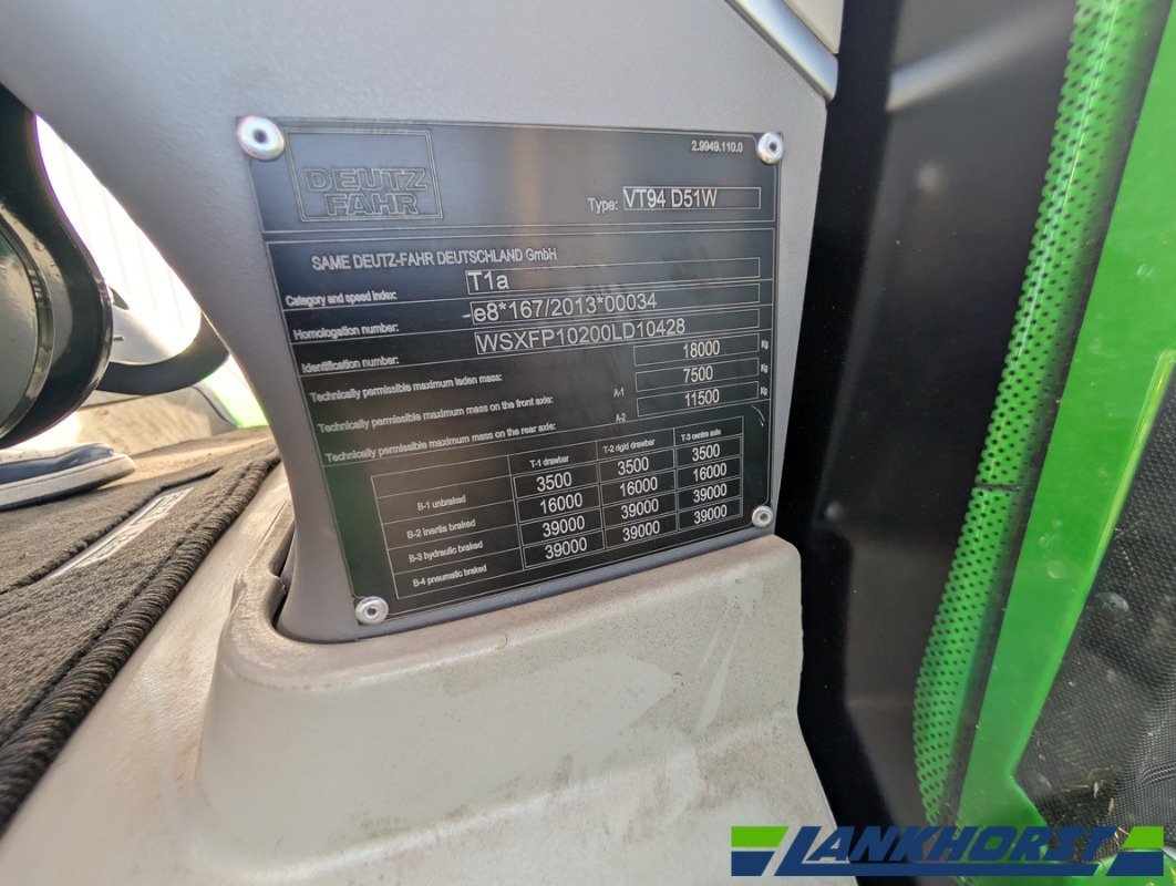 Traktor typu Deutz-Fahr 9340 TTV Green-Warri, Neumaschine v Emsbüren (Obrázek 21)