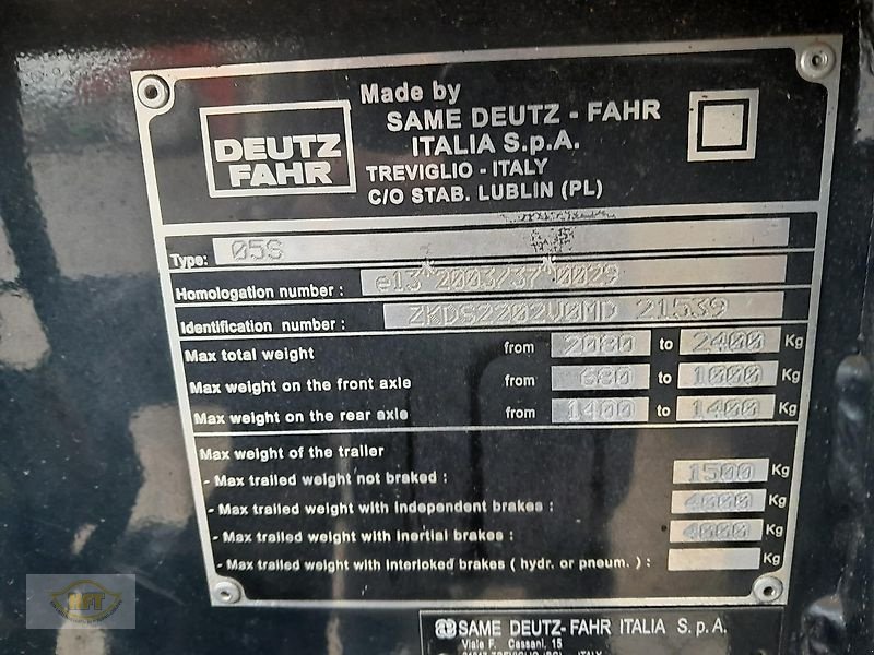 Traktor des Typs Deutz-Fahr Agrokid 230 DT, Gebrauchtmaschine in Waldkappel (Bild 25)