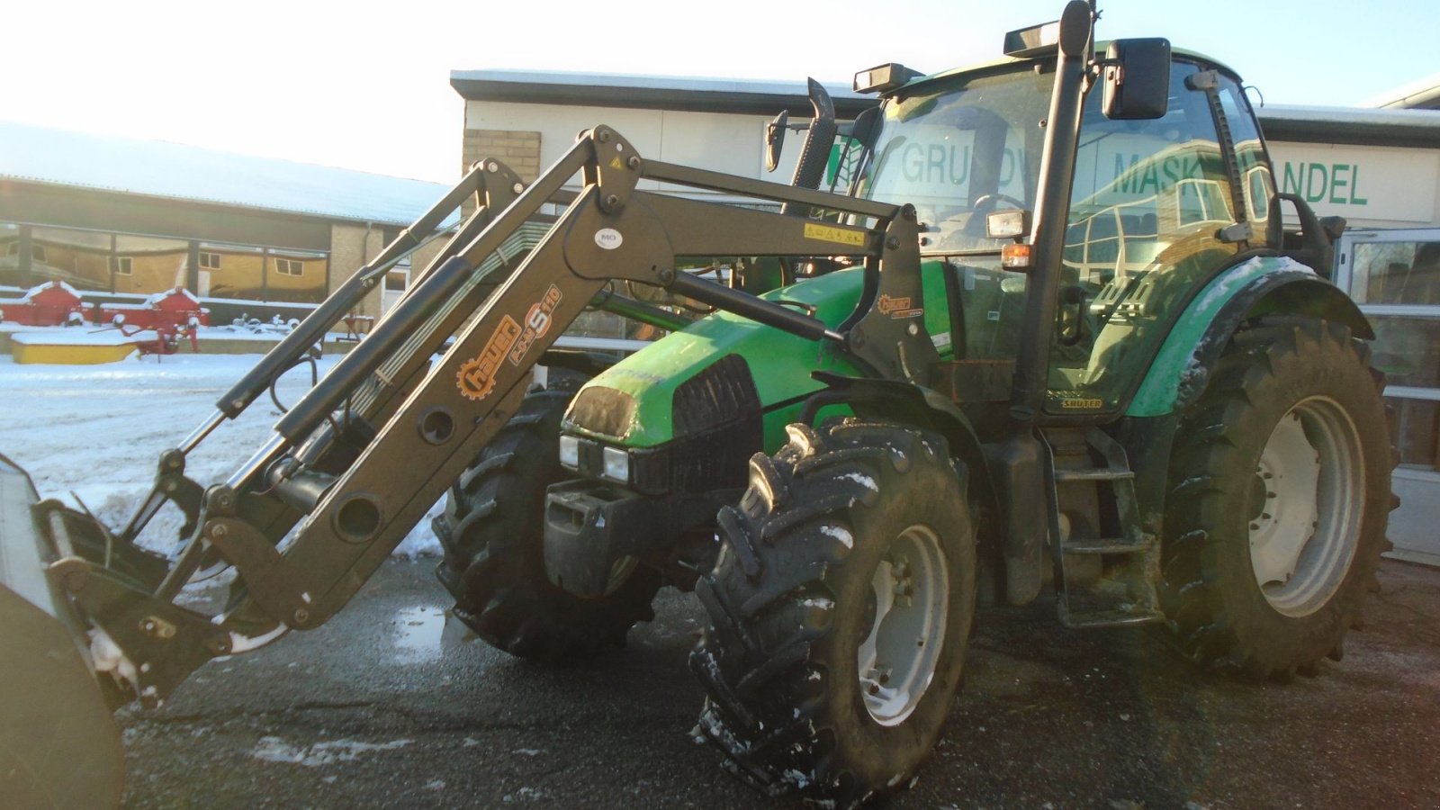 Traktor del tipo Deutz-Fahr Agrotron 106 M/ Hauer PomC 110 Frontlæsser, Gebrauchtmaschine en Viborg (Imagen 2)