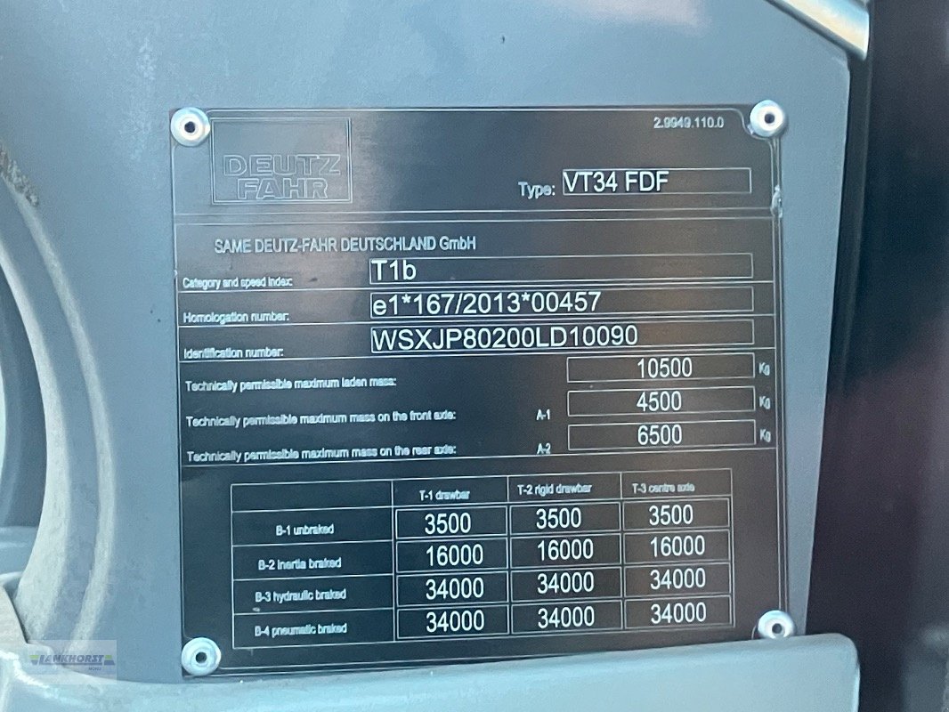 Traktor typu Deutz-Fahr AGROTRON 6150.4 TTV, Gebrauchtmaschine v Aurich (Obrázok 21)