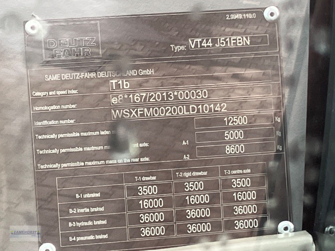 Traktor typu Deutz-Fahr AGROTRON 6160 TTV, Gebrauchtmaschine v Aurich (Obrázek 22)