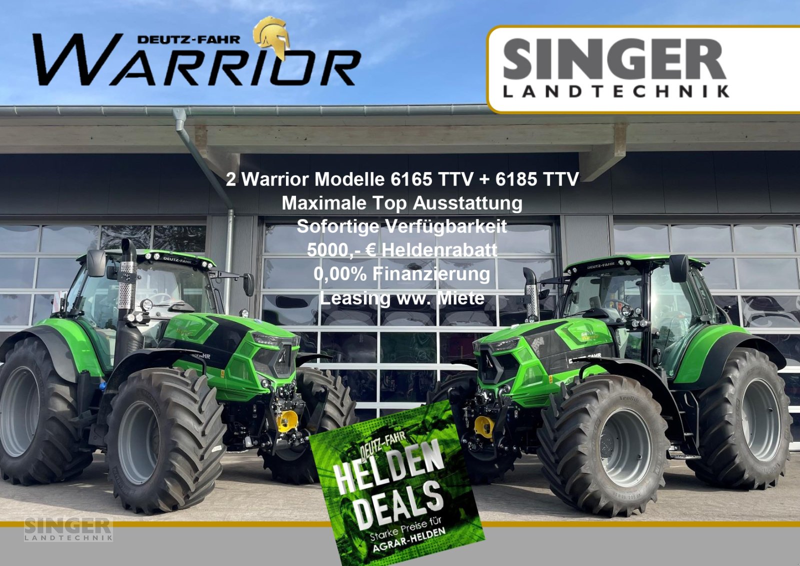 Traktor del tipo Deutz-Fahr Agrotron 6165 TTV Warrior, Neumaschine en Ebenhofen (Imagen 2)