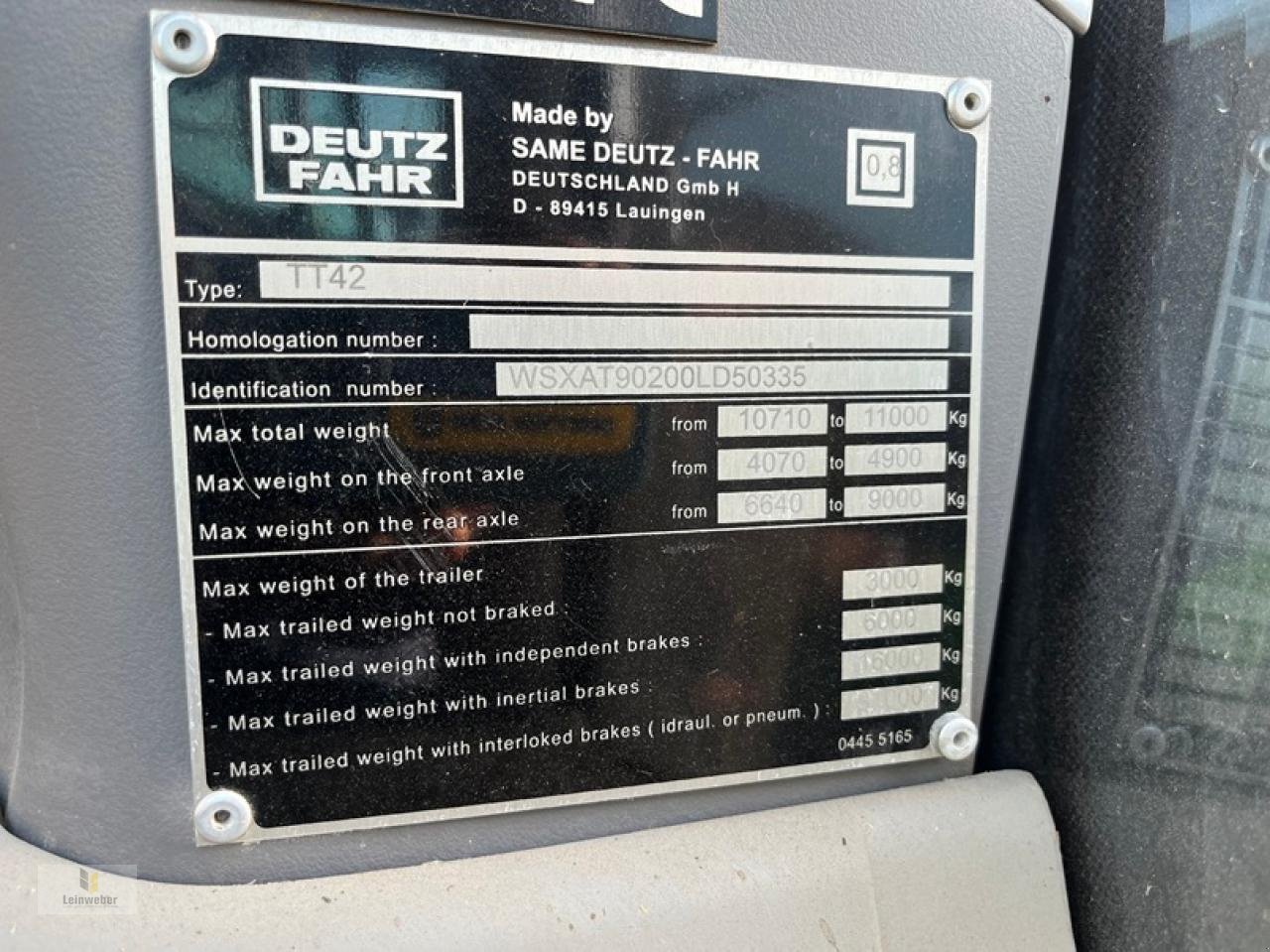 Traktor des Typs Deutz-Fahr Agrotron 6180 C-Shift, Gebrauchtmaschine in Neuhof - Dorfborn (Bild 11)