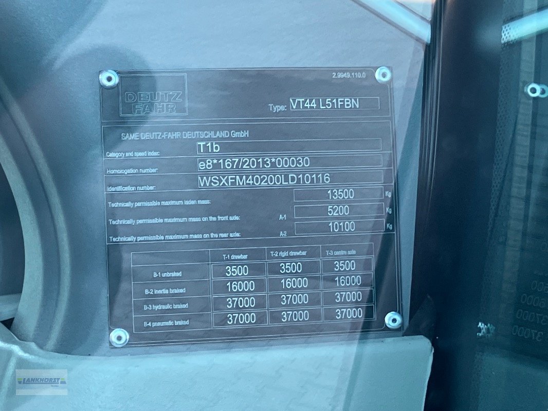 Traktor van het type Deutz-Fahr AGROTRON 6180 TTV, Neumaschine in Aurich (Foto 21)