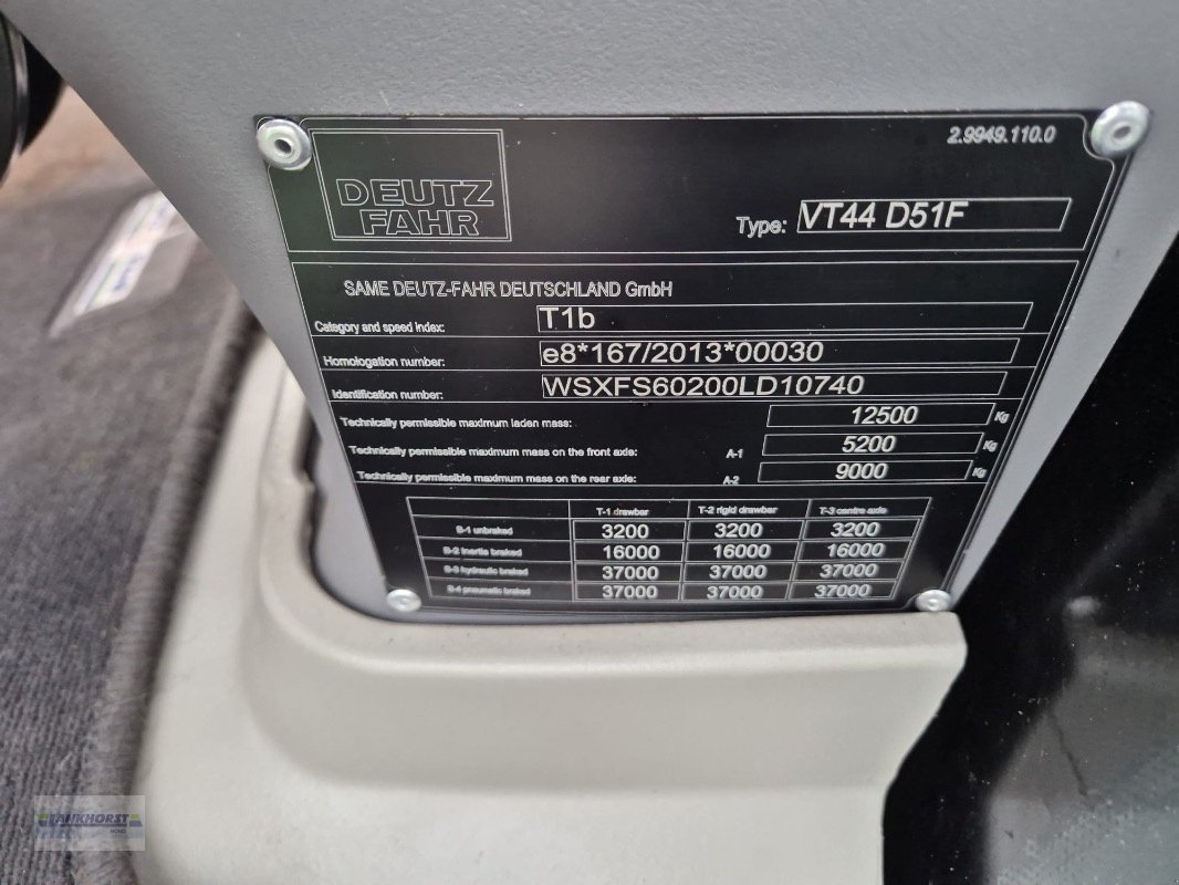 Traktor of the type Deutz-Fahr AGROTRON 6185 TTV, Gebrauchtmaschine in Wiefelstede-Spohle (Picture 22)