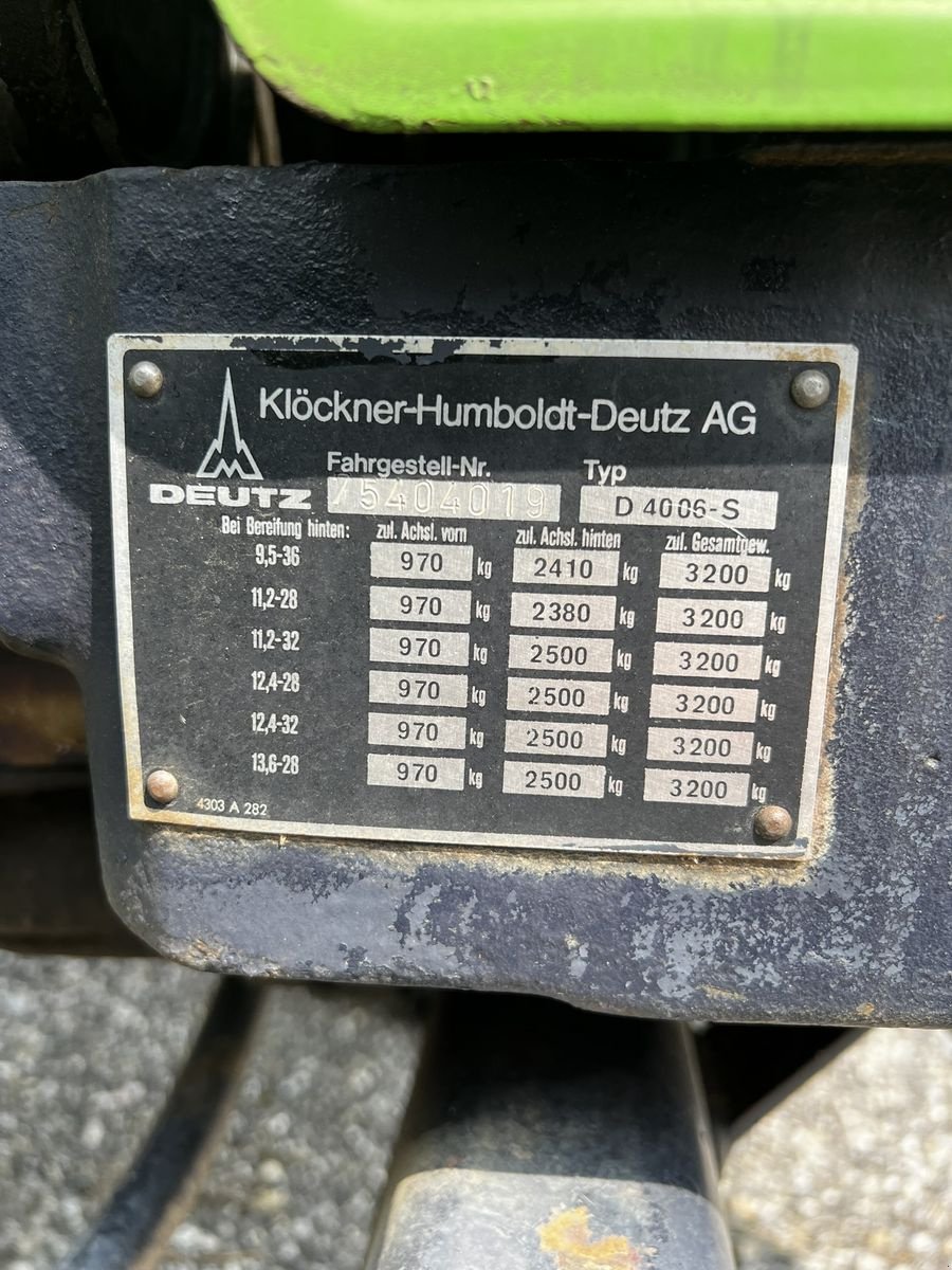Traktor of the type Deutz-Fahr D 4006, Gebrauchtmaschine in Pischelsdorf (Picture 7)