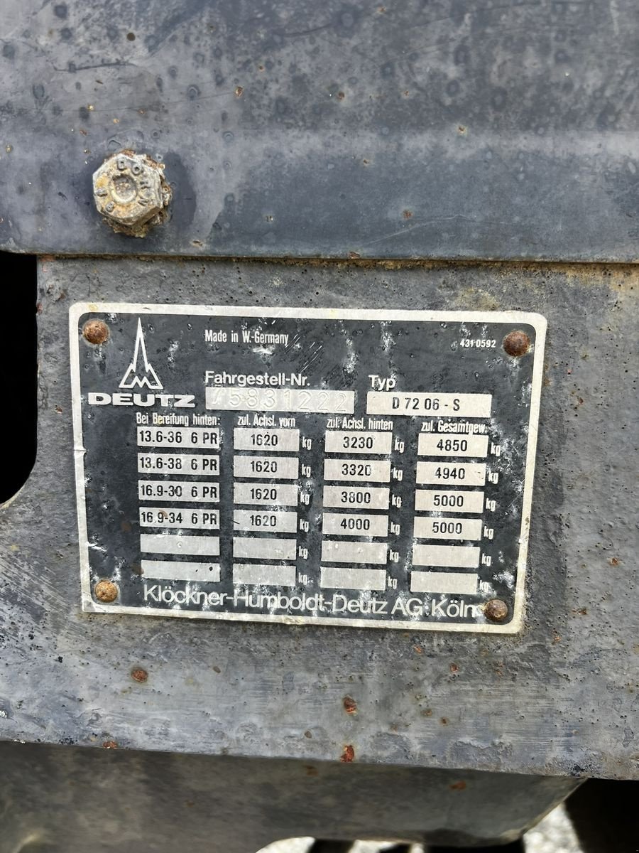 Traktor от тип Deutz-Fahr D 7206, Gebrauchtmaschine в Pischelsdorf (Снимка 12)