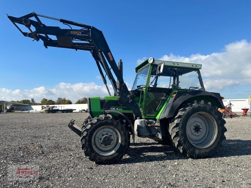 Traktor des Typs Deutz-Fahr DX 4.50 mit Frontlader und Fronthydraulik, Gebrauchtmaschine in Steinheim
