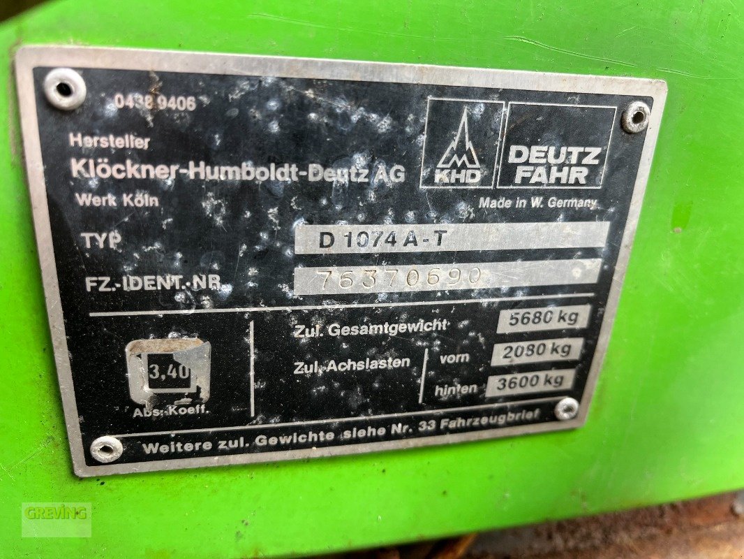 Traktor типа Deutz-Fahr DX 6.06 + Gödde Mähausleger, Gebrauchtmaschine в Greven (Фотография 30)