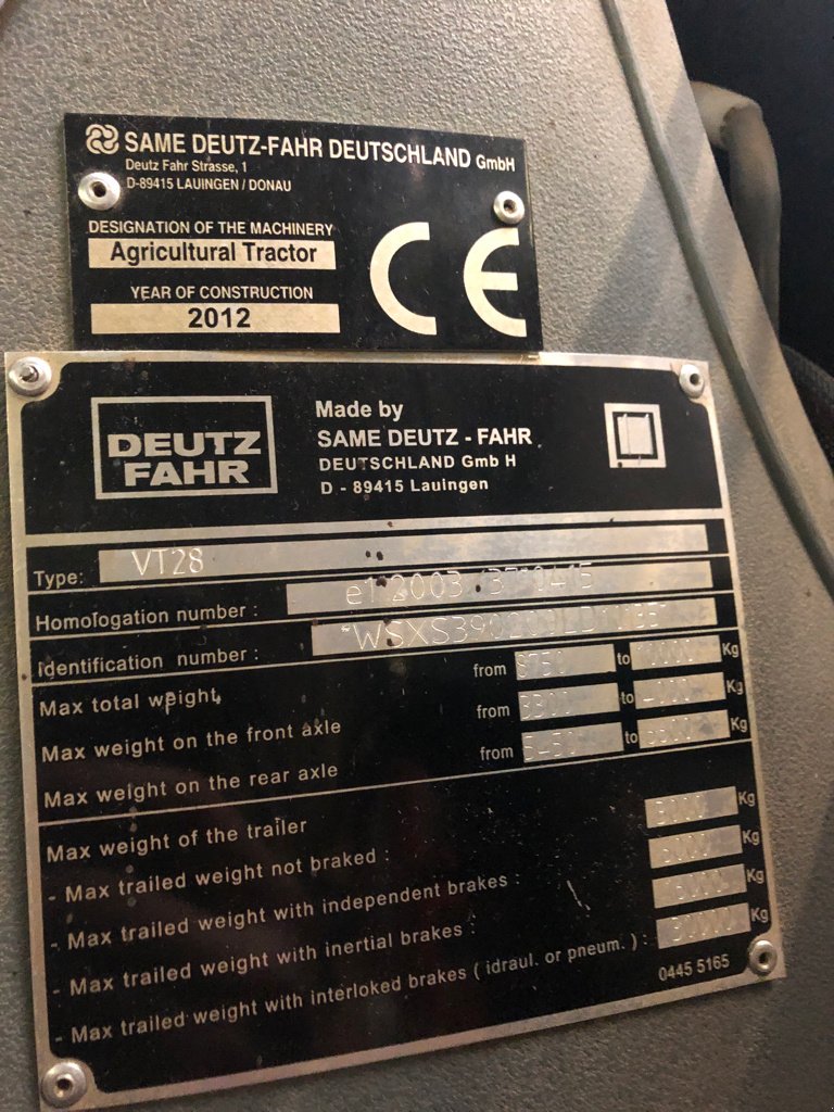 Traktor типа Deutz-Fahr TTV430, Gebrauchtmaschine в Val Mont (Фотография 7)