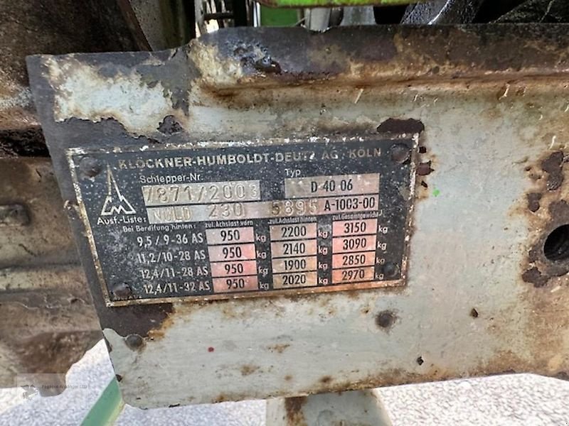 Traktor Türe ait Deutz D 4006 Traktor Schlepper Trecker Oldtimer Frontlader, Gebrauchtmaschine içinde Gevelsberg (resim 11)