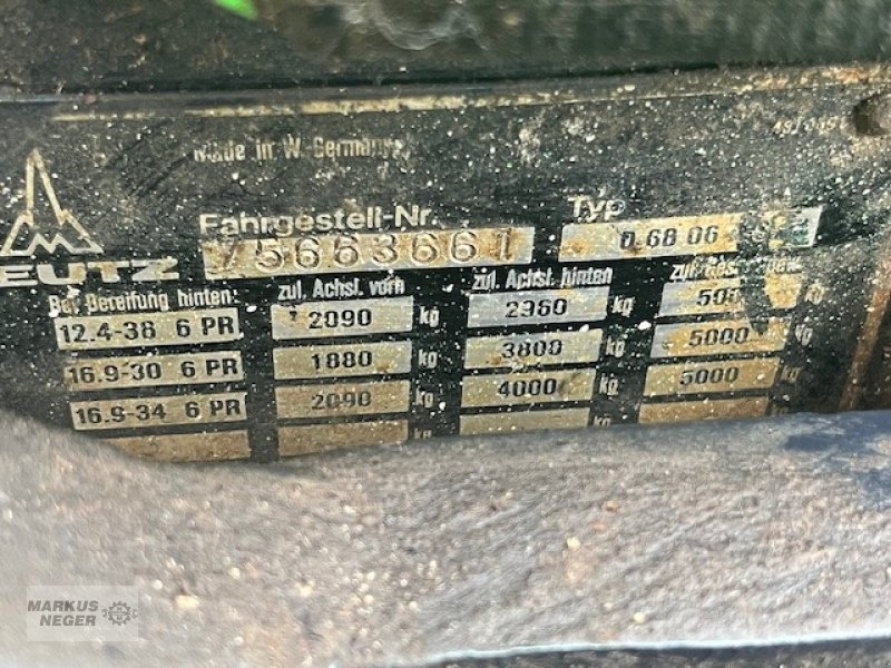 Traktor des Typs Deutz D6806 A-S, Gebrauchtmaschine in Berching (Bild 5)