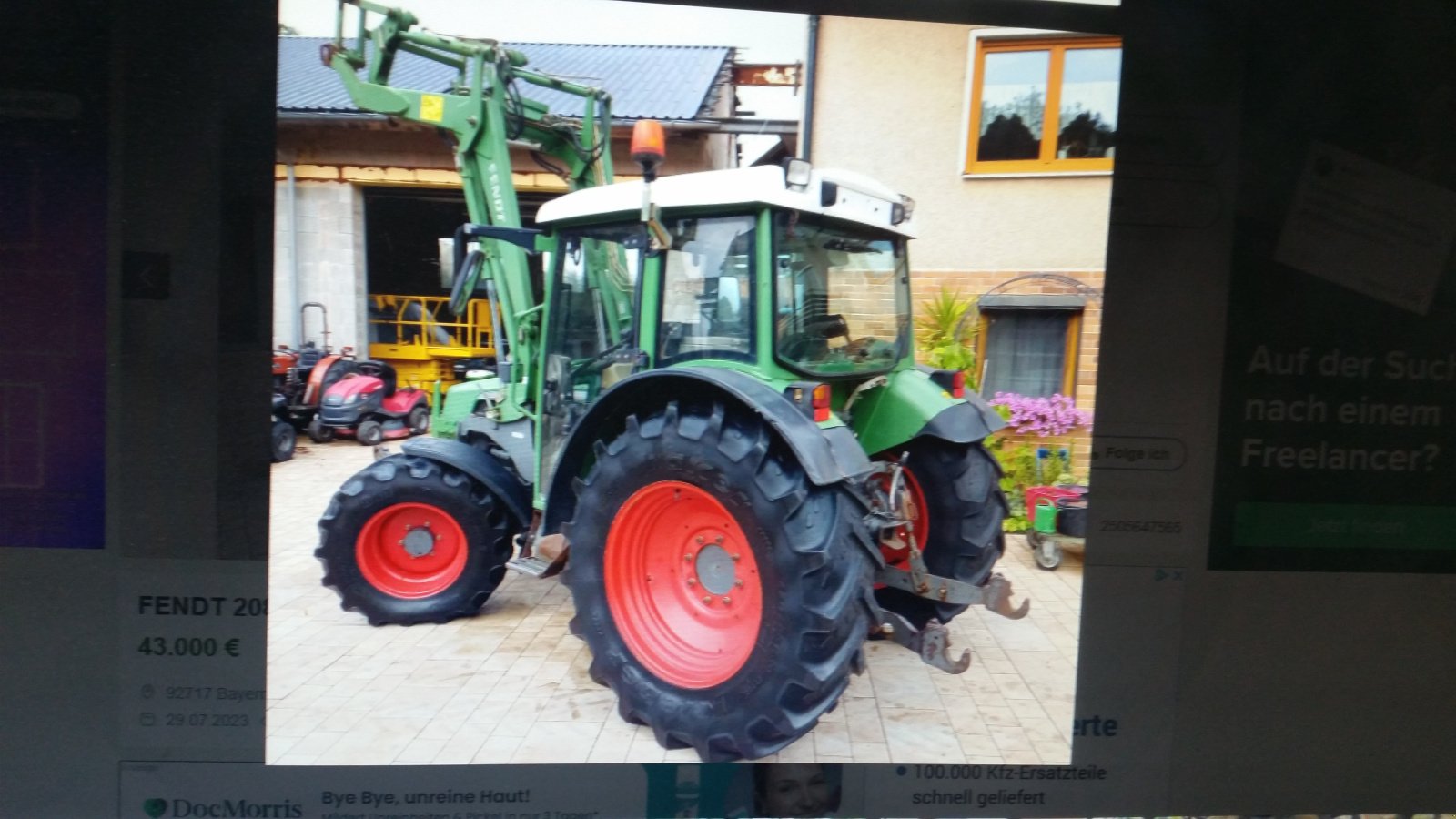 Traktor a típus Fendt 208 S, Gebrauchtmaschine ekkor: Reuth (Kép 2)