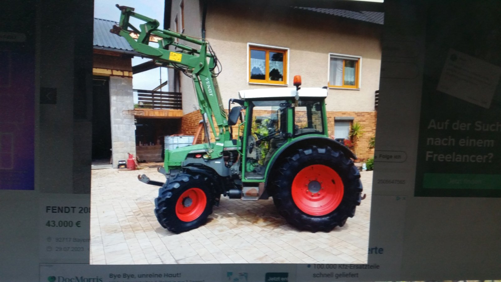 Traktor типа Fendt 208 S, Gebrauchtmaschine в Reuth (Фотография 4)