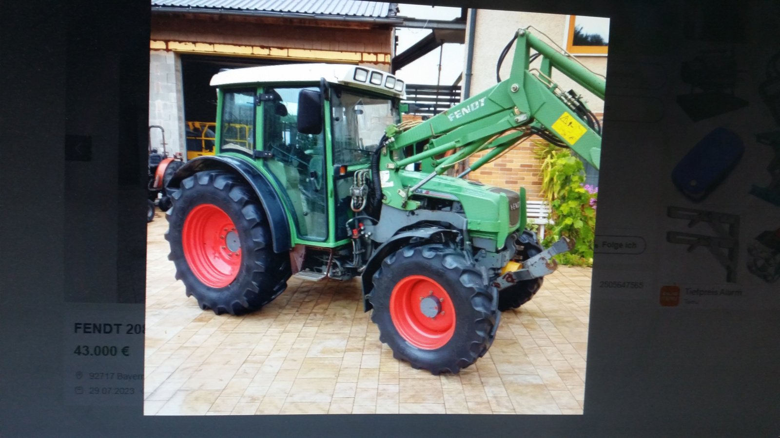 Traktor of the type Fendt 208 S, Gebrauchtmaschine in Reuth (Picture 17)