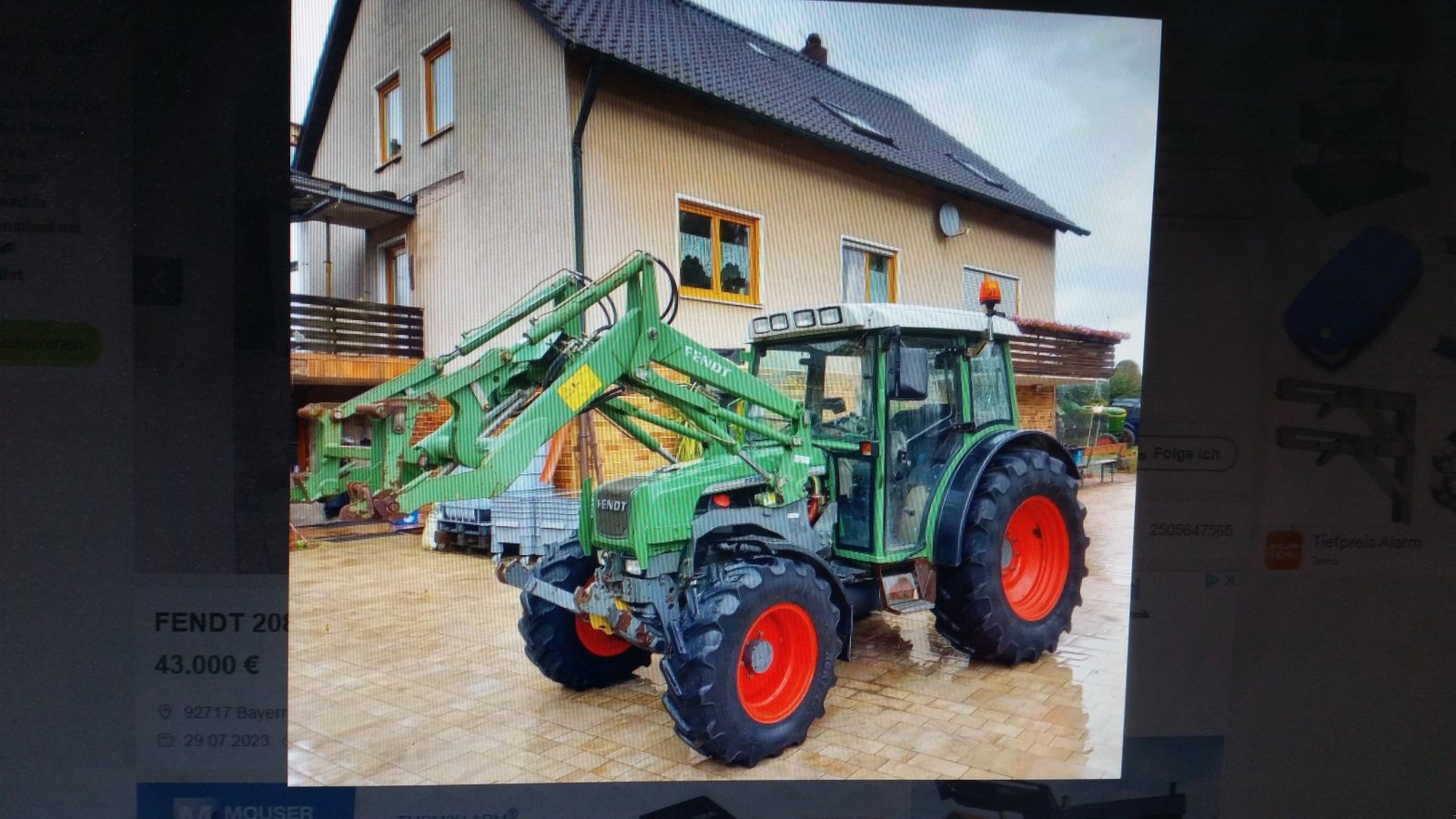 Traktor du type Fendt 208 S, Gebrauchtmaschine en Reuth (Photo 15)