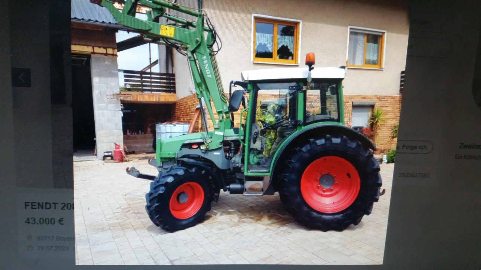 Traktor du type Fendt 208 S, Gebrauchtmaschine en Reuth (Photo 25)