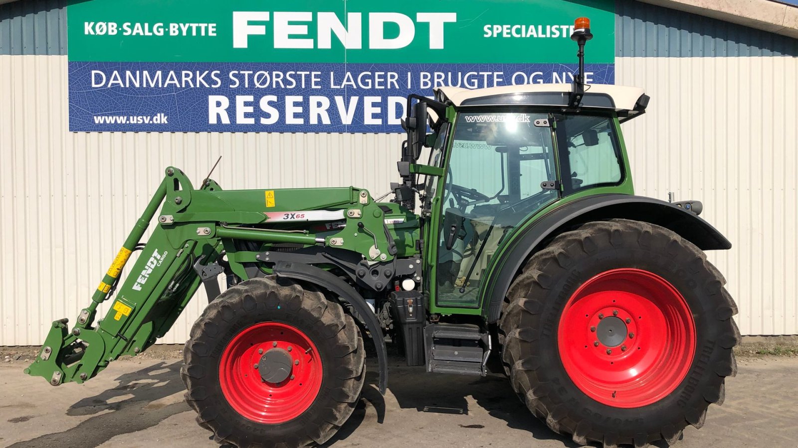 Traktor tip Fendt 211 Vario TMS Med Luftanlæg + Frontlæsser Fendt 3x65, Gebrauchtmaschine in Rødekro (Poză 1)
