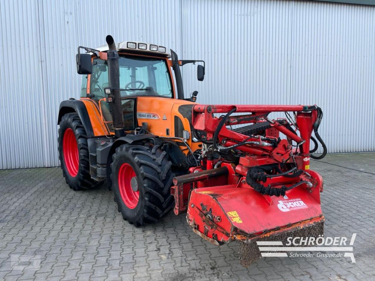 Traktor typu Fendt 412 VARIO TMS + DÜCKER UNA 500, Gebrauchtmaschine v Wildeshausen (Obrázek 1)