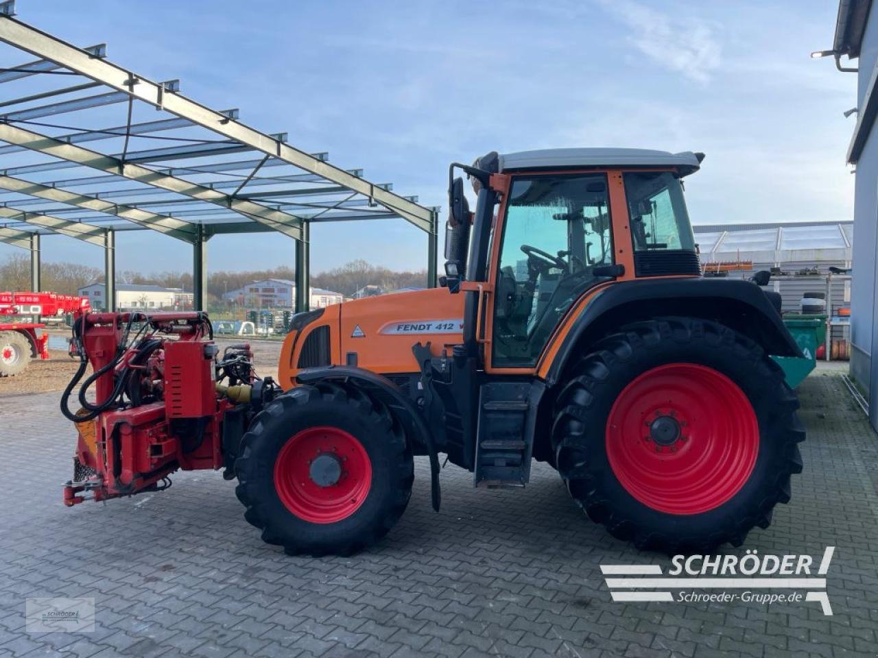 Traktor typu Fendt 412 VARIO TMS + DÜCKER UNA 500, Gebrauchtmaschine v Wildeshausen (Obrázek 4)