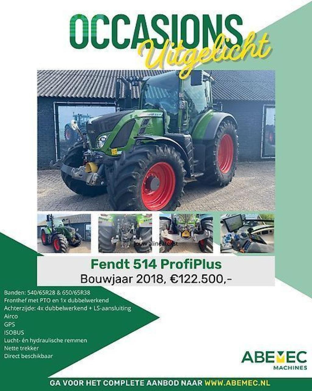 Traktor tipa Fendt 514 profi plus s4, Gebrauchtmaschine u gg VEGHEL (Slika 9)