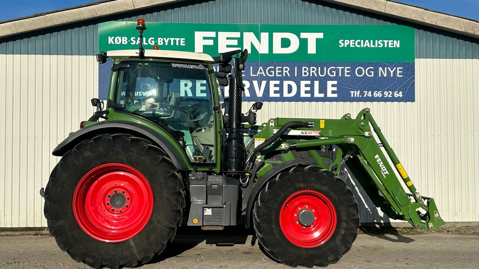 Traktor des Typs Fendt 516 Vario S4 Power Plus  Med Fendt Frontlæsser 4x80, Gebrauchtmaschine in Rødekro (Bild 4)