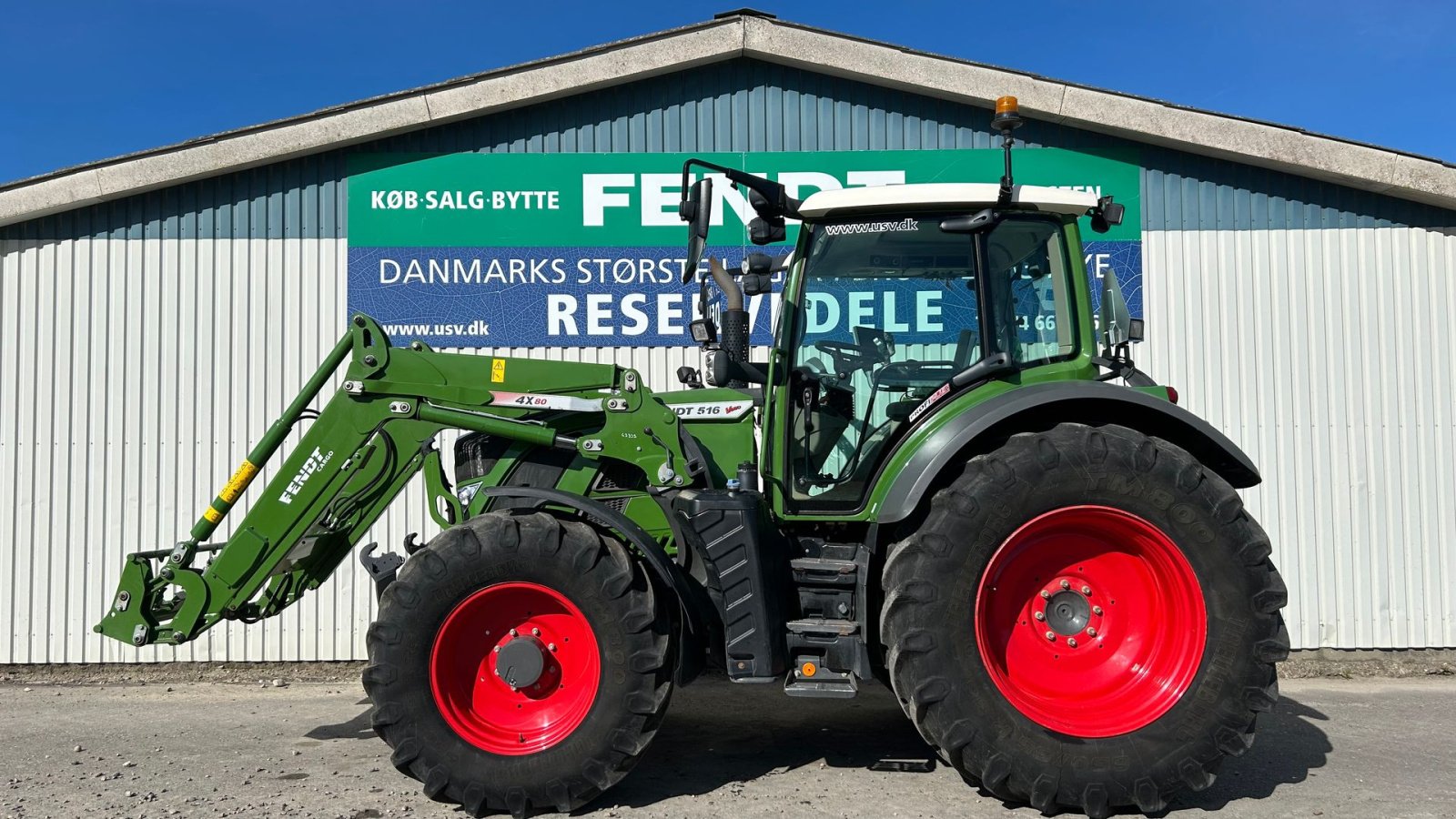 Traktor van het type Fendt 516 Vario S4 Profi Plus Med Fendt Frontlæsser 4x80, Gebrauchtmaschine in Rødekro (Foto 1)