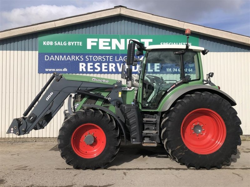 Traktor tip Fendt 516 Vario SCR Profi Plus Med Q56 frontlæsser og meget mere. Få timer, Gebrauchtmaschine in Rødekro (Poză 1)