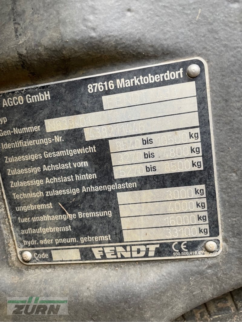 Traktor typu Fendt 516 Vario, Gebrauchtmaschine v Schöntal-Westernhausen (Obrázek 10)