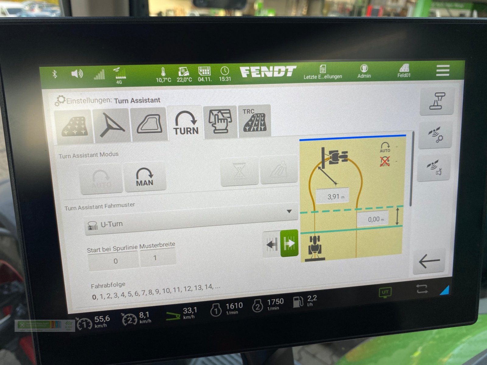 Traktor del tipo Fendt 620 Vario Profi+ Setting 2 Vorführschlepper, Neumaschine In Tirschenreuth (Immagine 12)