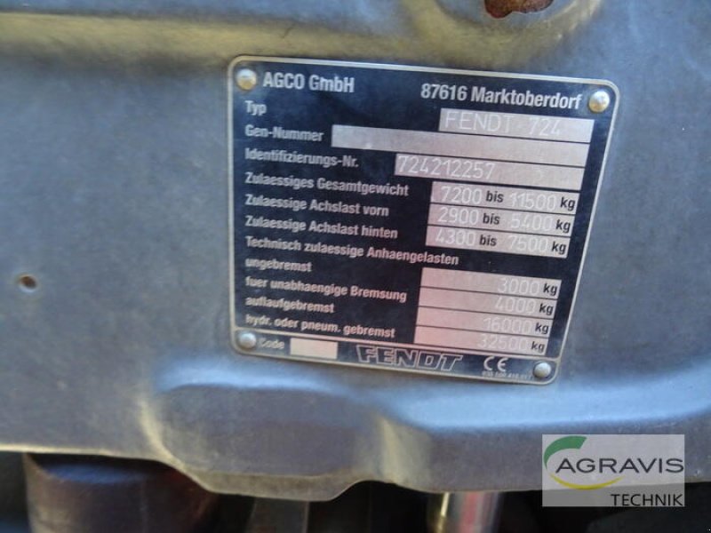 Traktor typu Fendt 712 VARIO, Gebrauchtmaschine v Uelzen (Obrázek 10)