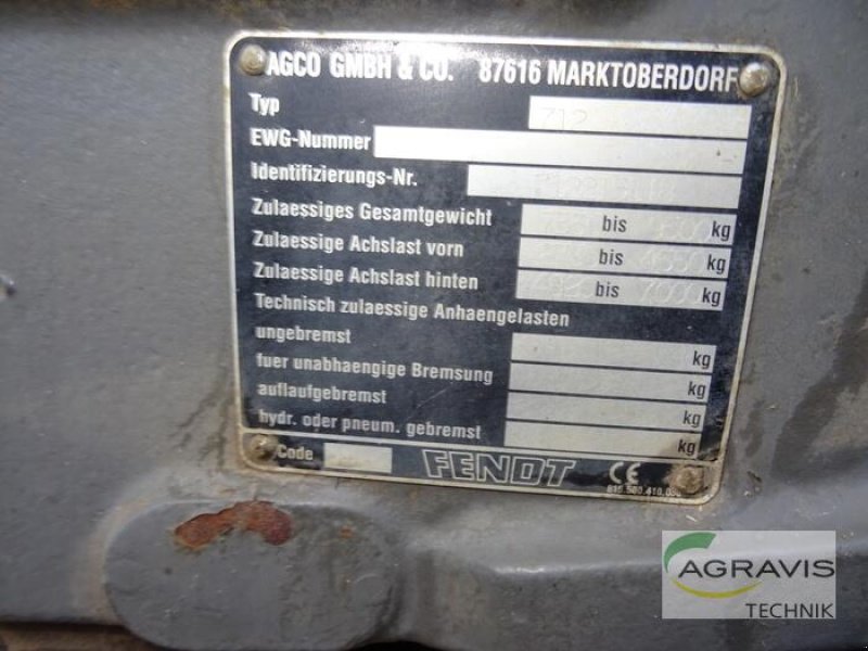 Traktor Türe ait Fendt 712 VARIO, Gebrauchtmaschine içinde Uelzen (resim 11)