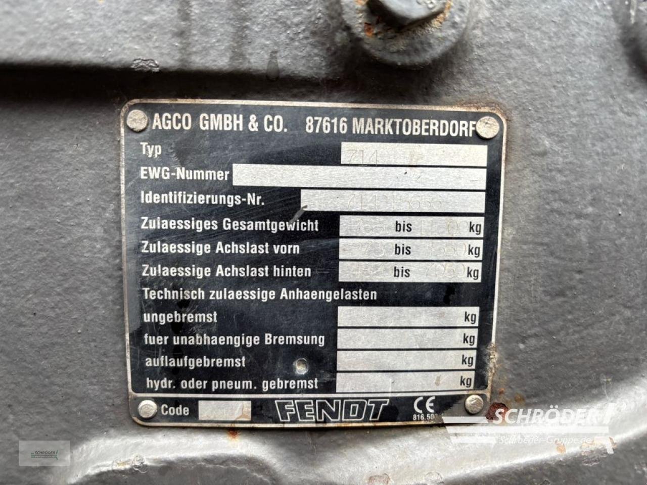 Traktor типа Fendt 714 VARIO, Gebrauchtmaschine в Westerstede (Фотография 22)