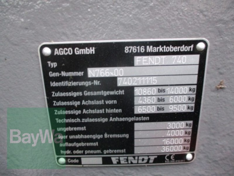 Traktor Türe ait Fendt 718 Vario Profi, Gebrauchtmaschine içinde Schönau b.Tuntenhausen (resim 8)