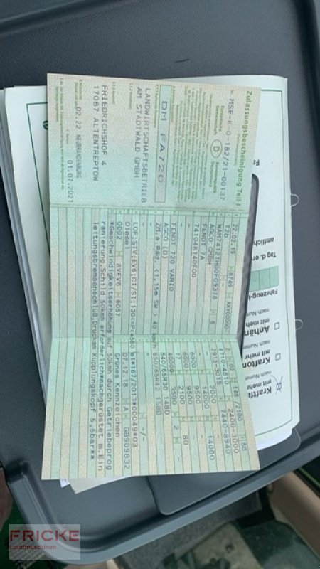 Traktor typu Fendt 720 Vario Profi Plus S4, Gebrauchtmaschine w Demmin (Zdjęcie 7)