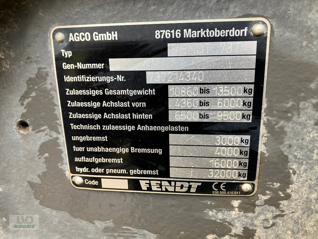 Traktor типа Fendt 724 Profi Plus, Gebrauchtmaschine в Alt-Mölln (Фотография 8)