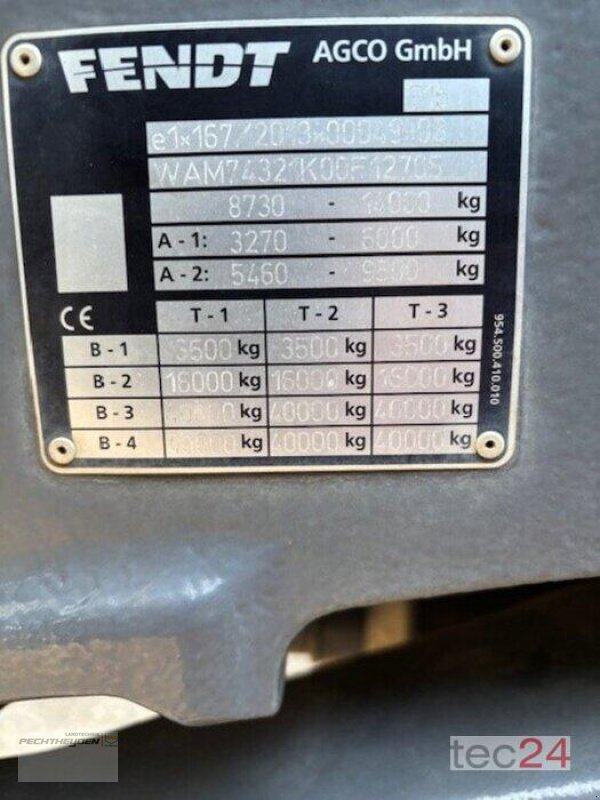 Traktor a típus Fendt 724 S4 Profi Plus, Gebrauchtmaschine ekkor: Wegberg (Kép 9)
